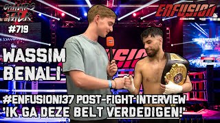 Wassim Benali 'Ik ga deze Belt VERDEDIGEN!' 🏆 #Enfusion137 Post-Fight Interview by ChampsTalkTV 254 views 7 days ago 3 minutes, 25 seconds