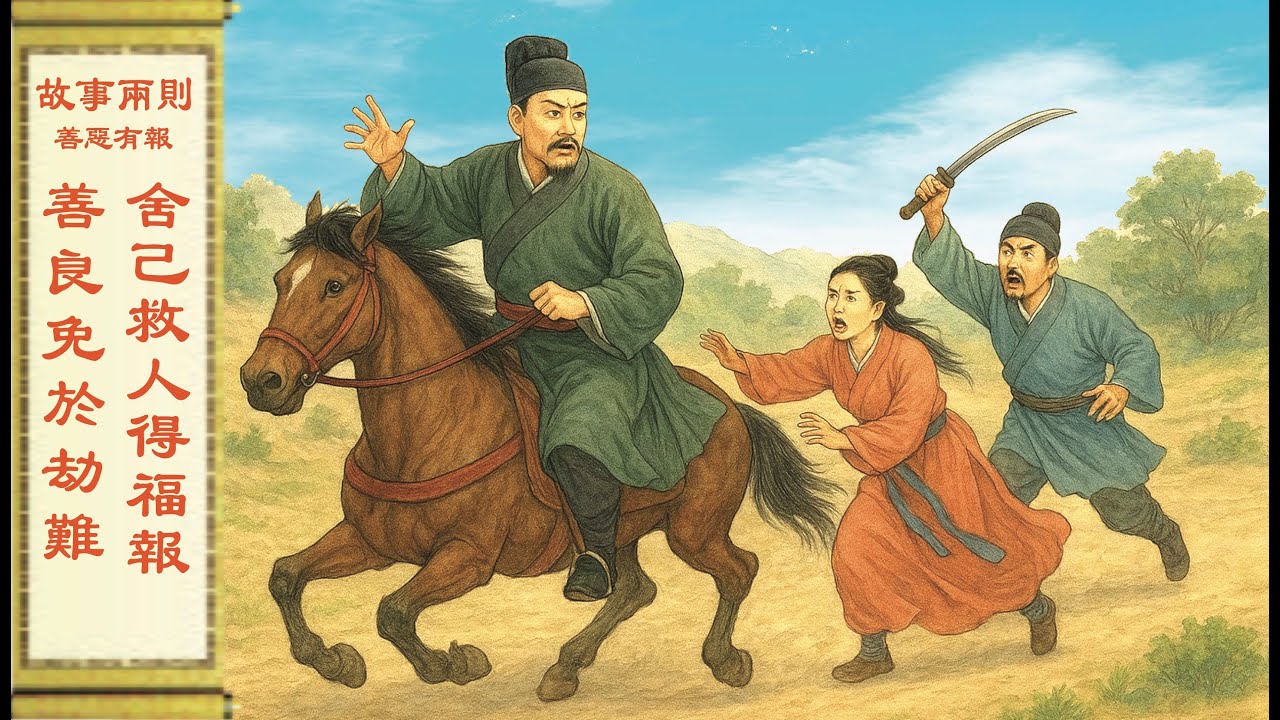 中國傳統故事:(1)善良免於劫難 (2)舍己救人得福報 - YouTube