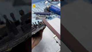 Welding rods smooth rough electronic surfaces, removing uneven sections through heated precision.