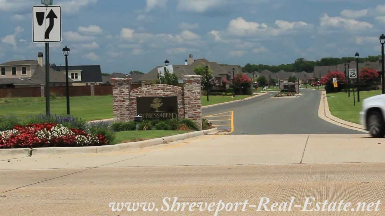 Cypress Bend Subdivision Neighborhood Bossier City, LA YouTube
