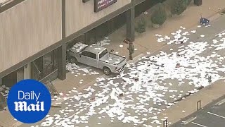 Fox News station evacuated after man repeatedly rams it with truck