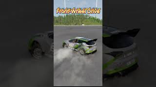 Front Wheel vs Rear Wheel Burnout Battle 😱 BeamN1