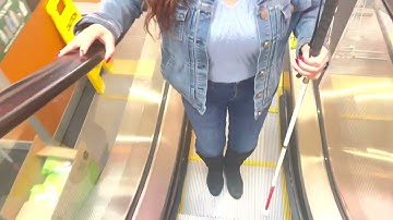 This Is How We The Blind Ride Escalators!  Orientation And Mobility