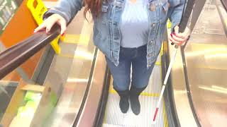 This Is How We The Blind Ride Escalators!  Orientation And Mobility