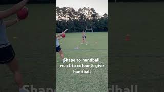 AFL ground ball drill #afl #handball #footy