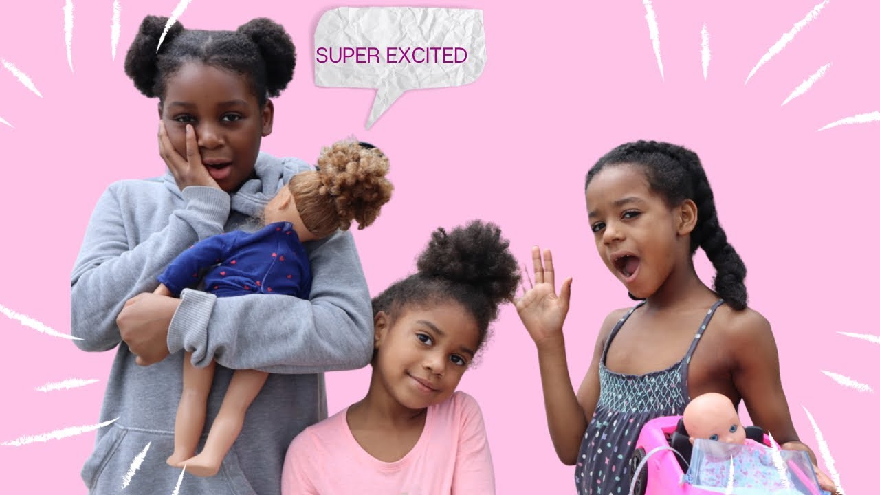 Let’s play with my baby dolls at the park Kids playing with baby dolls