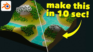 Make Cute Dioramas With Just A Few Clicks! 🔥 [Blender 4+ FREE Plugin]