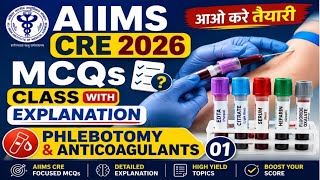 MCQs for Medical Lab Technologist examination AIIMS CRE 2026 Anticoagulants