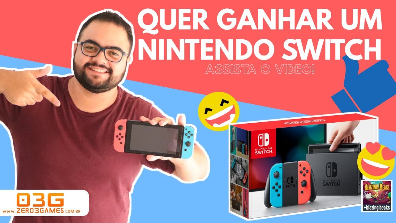 VAI ACABAR! Como ganhar um Nintendo Switch de Graça! 