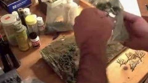 How to Make a Diorama Part3: Adding Bushes and Trees