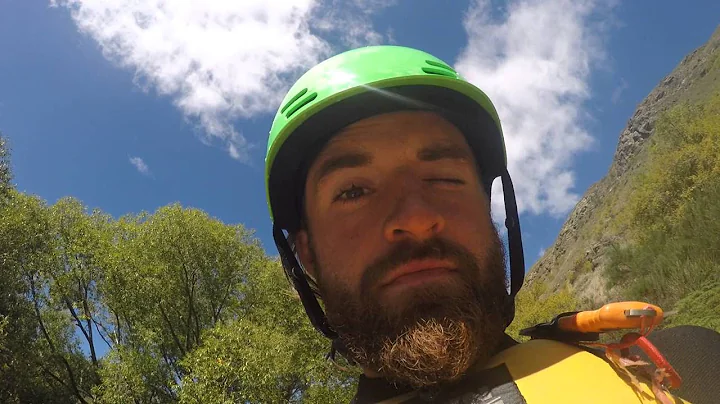 Dallas Kane and Benji Owen are riverboarding grade...