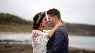 Epic Irish dancing wedding couple