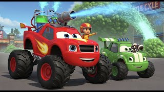 Blaze And The Monster Machines Full Episode Stop That Stink Skunk Rescue Kids Cartoons & Stem