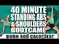 40 MINUTE STANDING ABS AND SHOULDERS WORKOUT! 🔥BURN 400 CALORIES!*🔥 Sydney Cummings