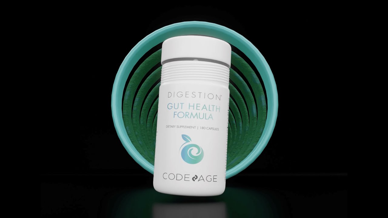 Gut Health Formula - Probiotic Supplement - L-Glutamine - Turkey Tail Mushroom - Codeage