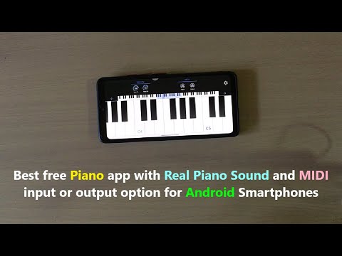 Best Free Piano App With Real Piano Sound And Midi Input Or Output Option For Android Smartphones.