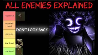 Roblox DON'T LOOK BACK | All enemies explained