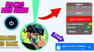 Agario Macro Mod with No Lag | Zoom + Xelahot and Custom Skins iOS and Android