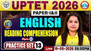 UPTET English Practice Set 13 | UPTET English Classes | UPTET English Paper 1 & 2 By Kiran Ma'am