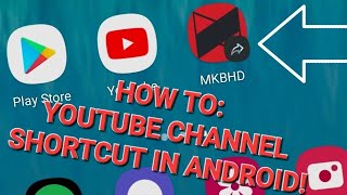 (Android) Create a YouTube Channel shortcut into your homescreen with Shortcut Maker screenshot 1