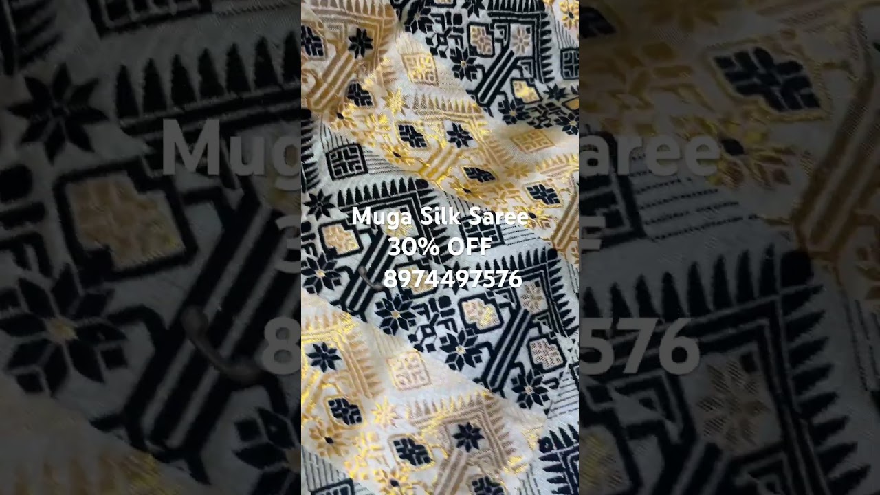 Muga Silk Saree with Silk Marked 