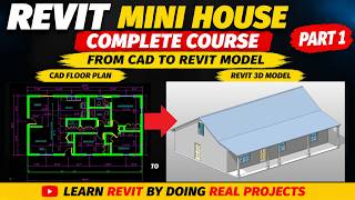 Revit Mini House Course – Part 1 | Importing CAD, Wall Creation & Door Placement | Beginner Tutorial
