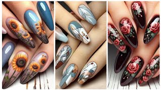 Eye Catching Nail polish 💅Beautiful and Modern Printed Summer Seasons nail art designs in 2024/25🪩