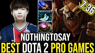 NothingToSay - Earthshaker Mid 7.36 Gameplay | Chronicles of Best Dota 2 Pro Gameplays