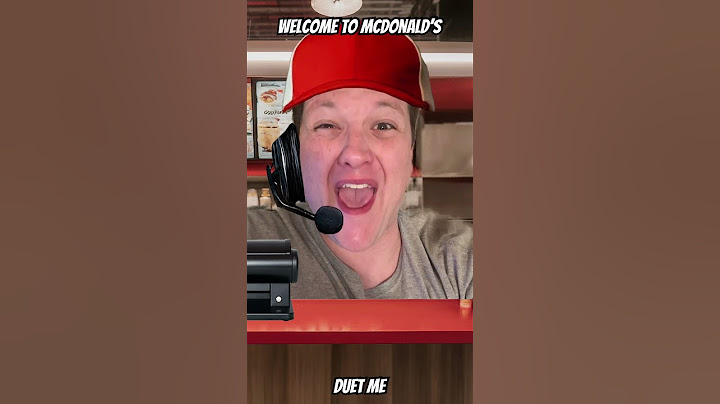 Welcome to McDonald’s 🍔