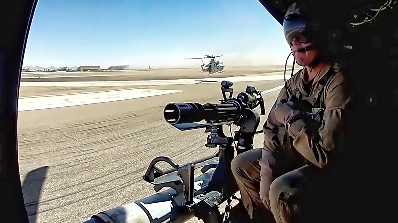 Uh 1y Venom Crew Chiefs In Action Door Gunner Cas Ops Youtube