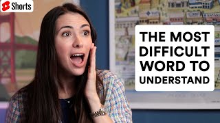 The most difficult word to understand in American English #Shorts