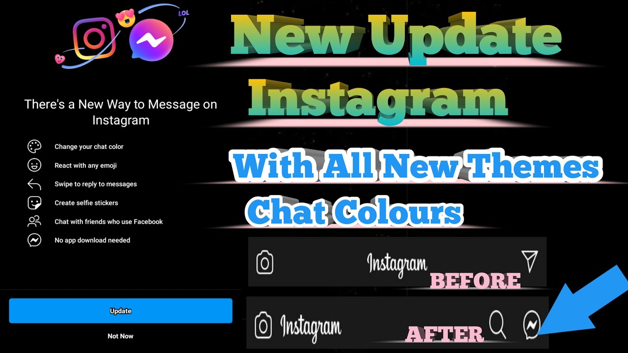 How to Get New Instagram Messenger Update || Instagram New Messenger Theme Colour Update 2020 ||