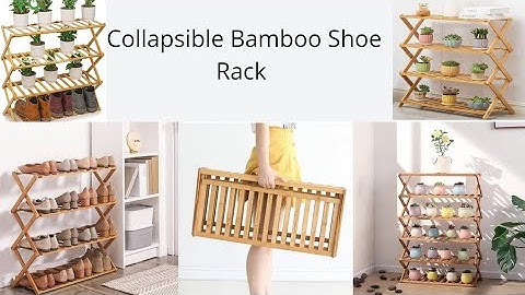 How to Set up A wooden Bamboo Shoe Rack / Multipurpose DIY Rack.