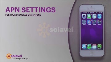 Solavei iPhone - APN Settings