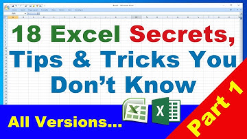 18 Excel Tips and Tricks, Excel Secrets you don