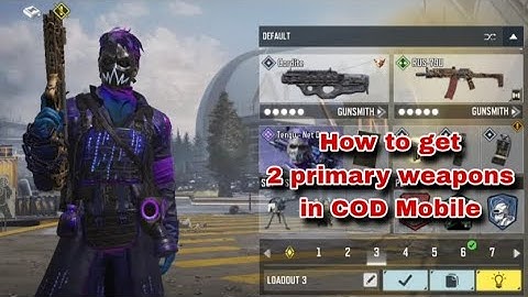 How to get 2 guns ( primary weapons ) in COD Mobile. Overkill perk  