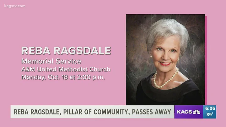 Reba Ragsdale, pillar of Brazos Valley, passes away