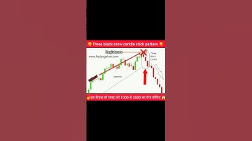 three black crow candle stick pattern ko trade kaise karen 👈😱#shorts #tranding #banknifty