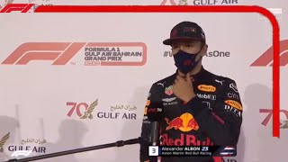 Alex Albon Interview After Second podium of His Career/F1 2020 Bahrain Grand Prix