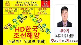 HD한국조선해양(009540) 추수기(추수) 전문가 종목 분석