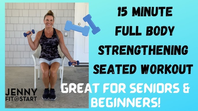 Full Strength Workout For Seniors (15 Minutes - Seated - Equipment) 