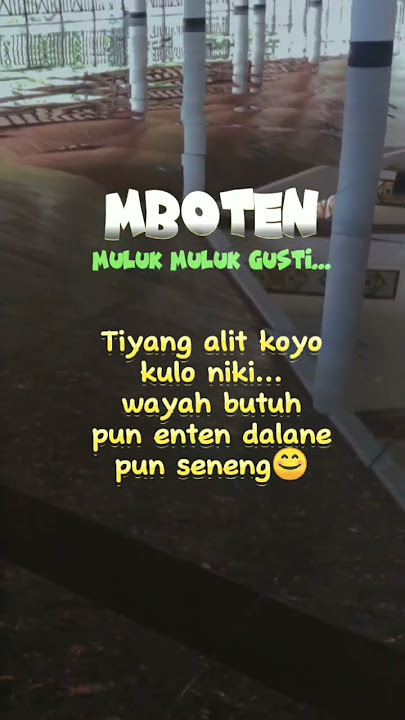 MBOTEN MULUK MULUK GUSTI !!!#shorts