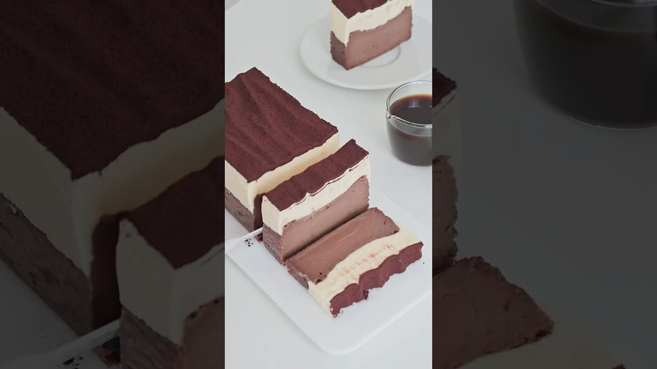 🍫Rich and indulgent Basque cheesecake meets silky tiramisu ✨#tiramisu #basquete #recipe #cheesecake