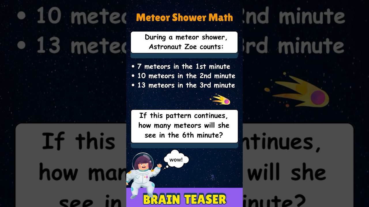 Can you crack the meteor shower pattern? 🌠 | 