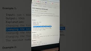 Day 240 : LeetCode #1323 | #300daysofcode  #leetcode #java #programming #problemsolving #dsa
