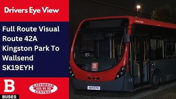 REDONE SERIES DEV: FULL ROUTE VISUAL | Nexus Bus Route 42A - Kingston Park to Wallsend | SK19EYH