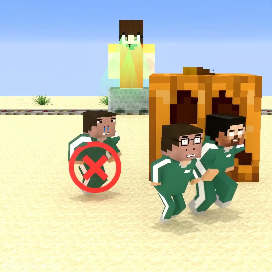 Squid Game 2 | Help Herobrine win and get the reward! ?