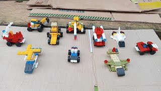 Mainan Lego Pesawat, Helikopter, Mobil Polisi, Mobil Beko, Buldoser, Mobil Crane, Pesawat jet #2