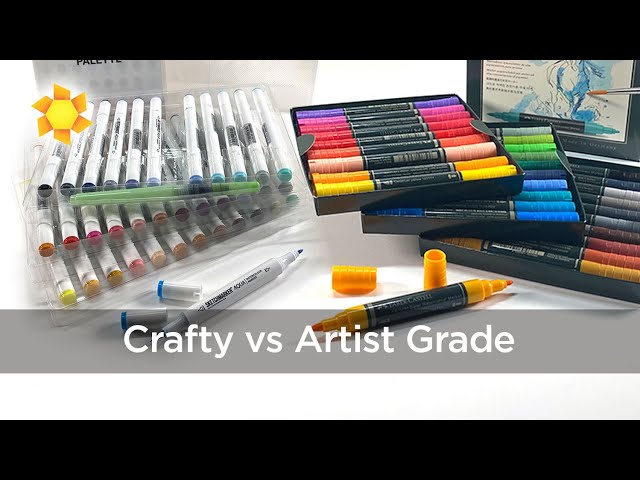 Craft vs Artist Grade Watercolor Markers (ft Sketchmarker Aqua, Albrecht  Dürer)