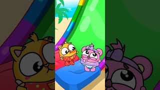 Let's Learn Baby to Climb the Slide! | Safety Rules for kids #learnforkids